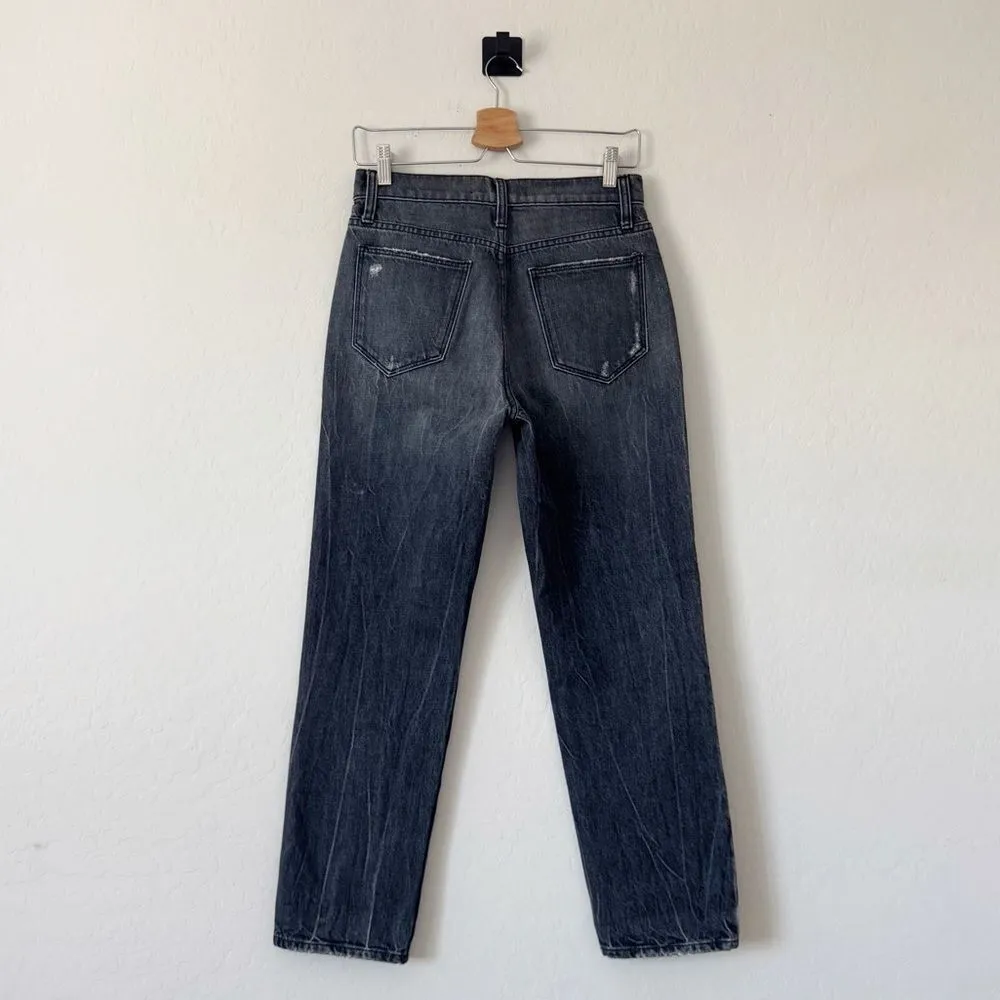 Joe’s Jeans The Honor High Rise Vintage Straight Distressed Black Wash Size 26 - Image 5