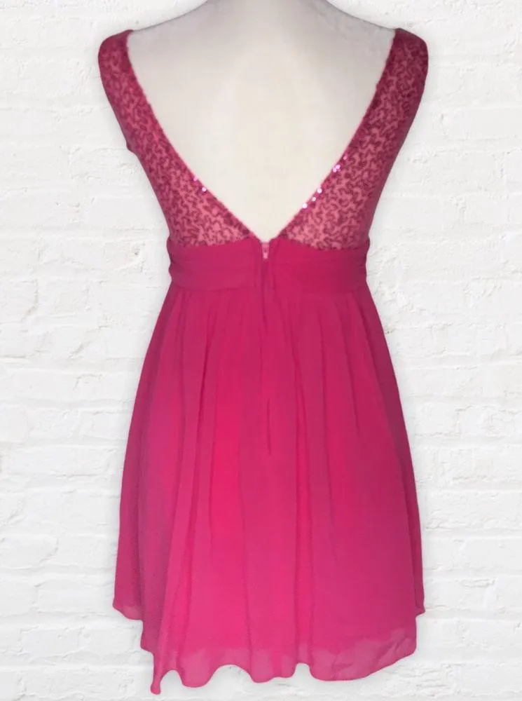 Roberta sequined pink mini dress party, prom, homecoming dress Juniors size 3 - Image 5