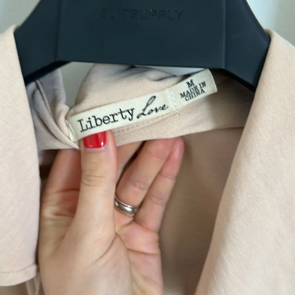 Elegant Cream Women's Top Trench Coat Lightweight Jacket M - Image 6