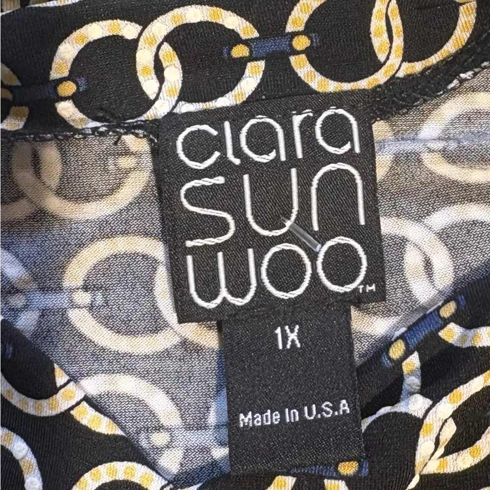 CLARA SUN WOO Textured Knit Center Front Tie Top - Image 9