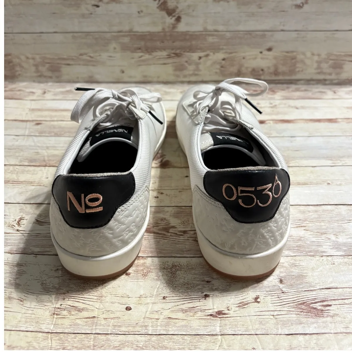 Novella Chapter 01 Verse 01 Love Poem Lace Up Sneakers Women's Size 9.5 White - Image 2