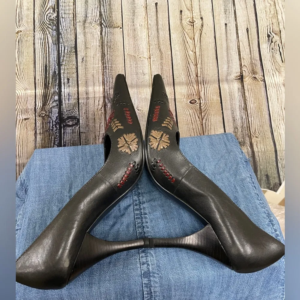 Carlos Santana Thrive leather heels sz 9 new Black - Image 7