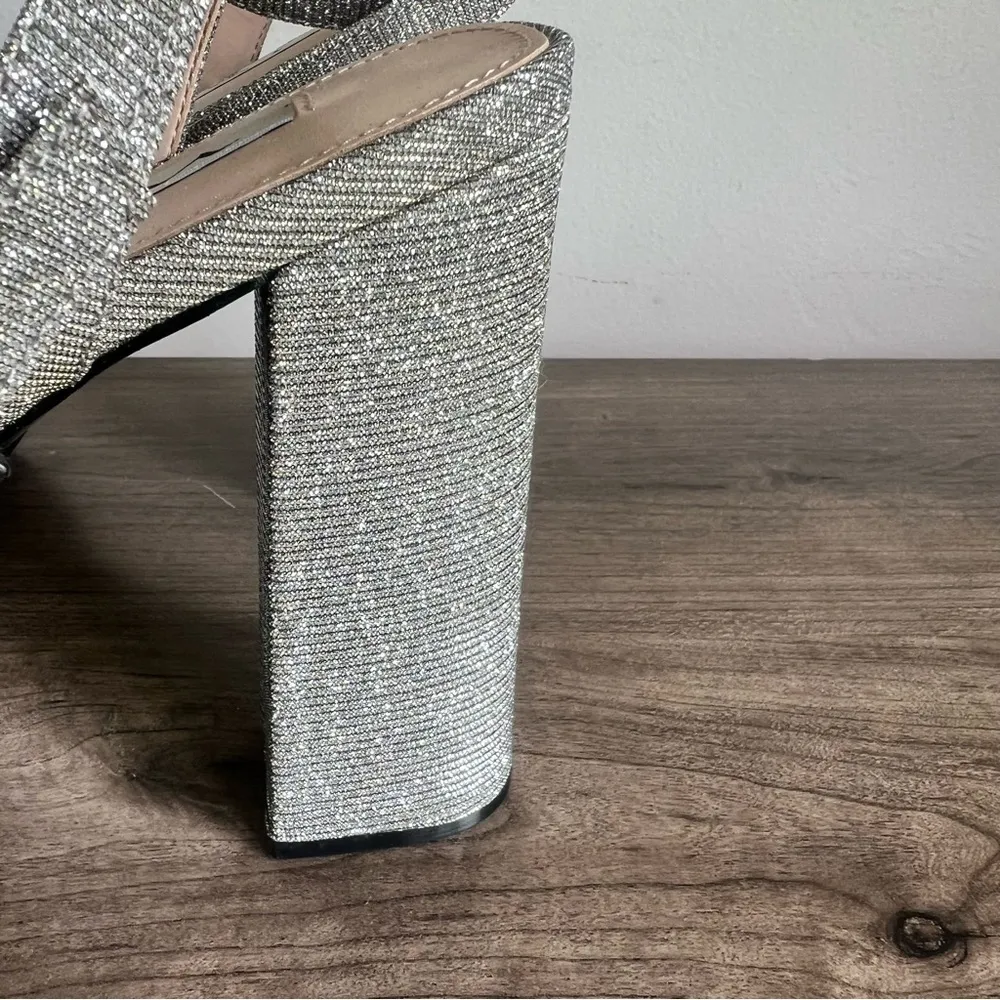 Nina Dorcas Steel Luna Shine Women's Platform Sandal Size 9.5 #B1504 - Image 5