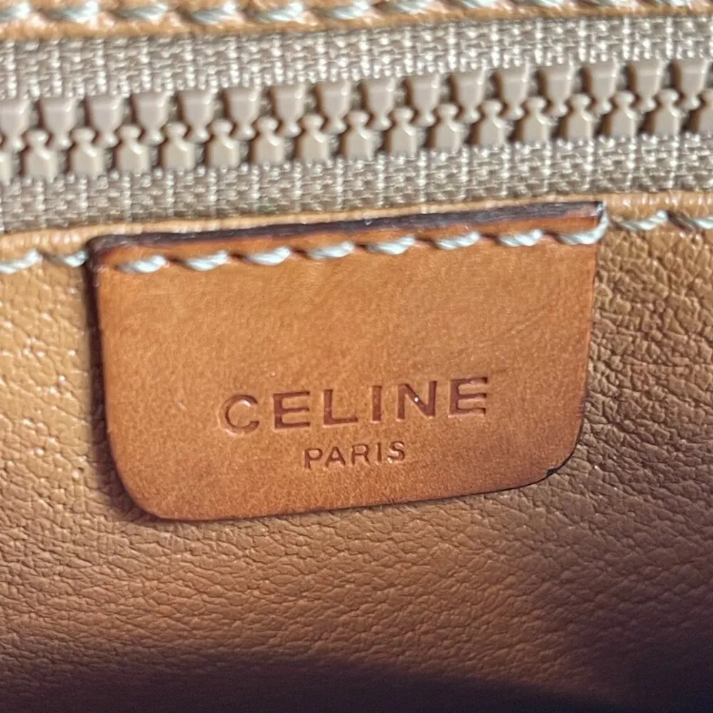 CELINE Vintage Macadam Clutch/Second Bag w/ Strap - Preowned - Image 10