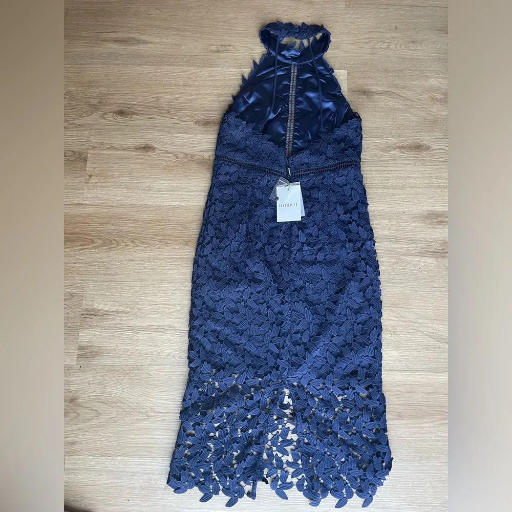 NWT Bardot Gemma Halter Mini Dress in Navy - Image 9