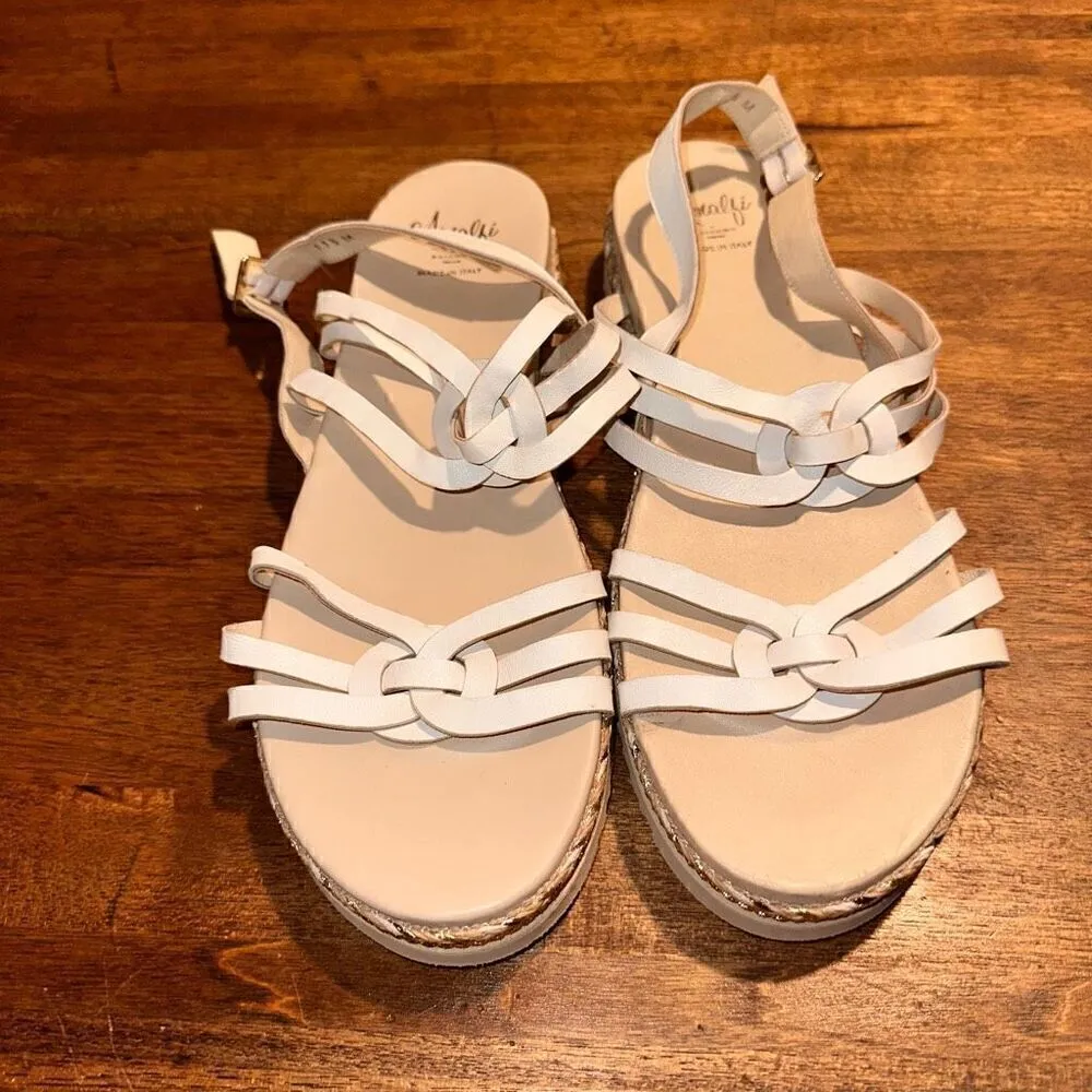 NWOB Amalfi By Rangoni Betty Espadrille Sandal White Size 11.5 - Image 2