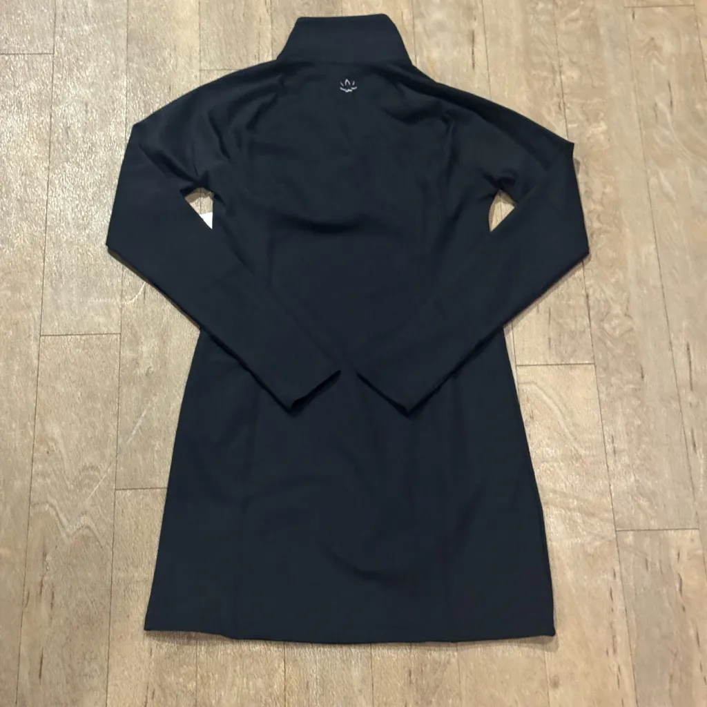 NWT Beyond Yoga Black Heathered Rib Westside Long Sleeve Dress Size S - Image 6