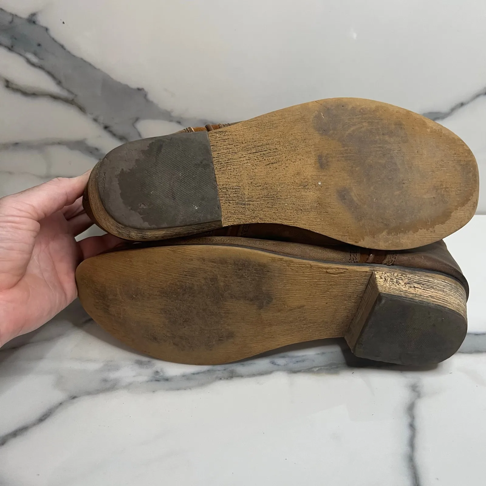 Sterling River Women's Brown Leather Western Rodeo Festival Ankle Boots Sz 10 - Image 7