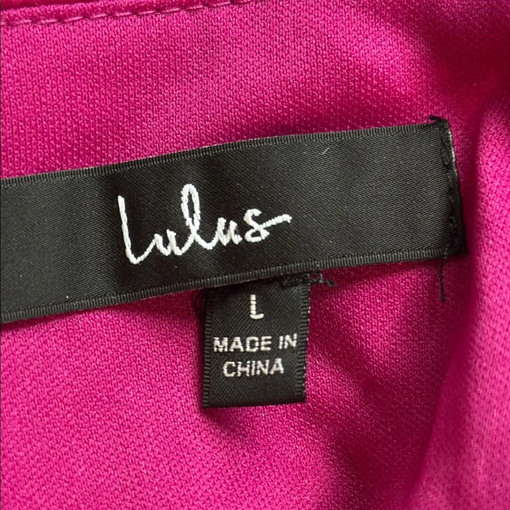 Lulu's Fuchsia Sequin top and Pencil Skirt Pink Size L - Image 11