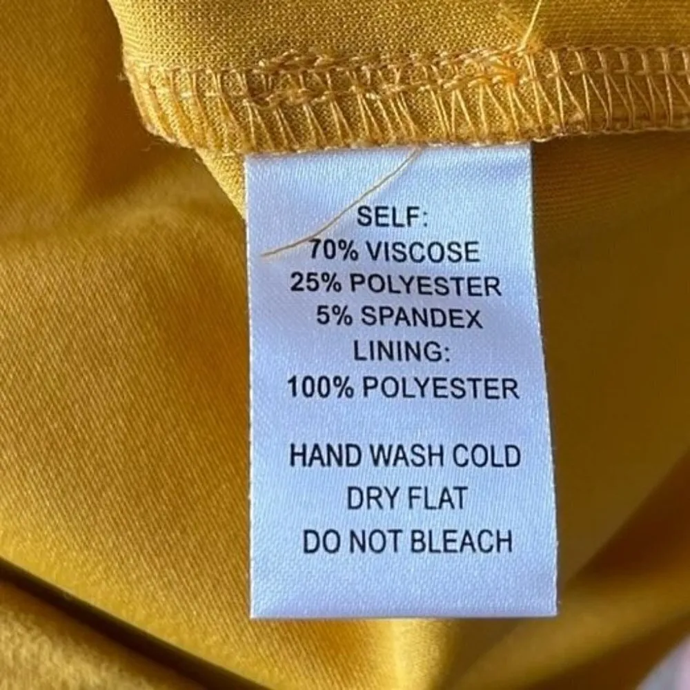 Lulus Off the Shoulder Gold Ruffled Mini Dress - L - Image 3