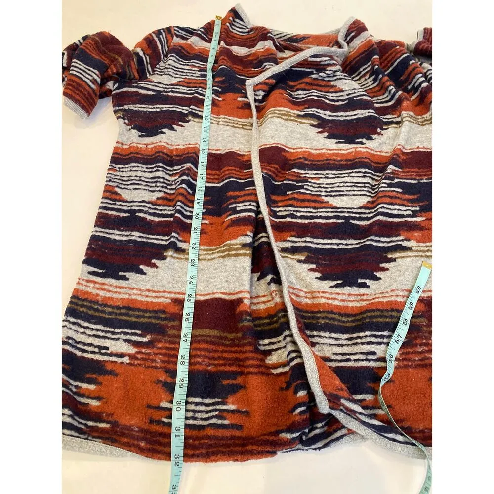 Lucky Brand Open Front Southwestern Style Boho Cardigan Sweater Sz Lg Cotton - Image 10