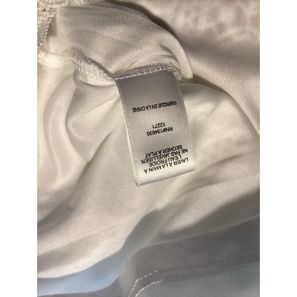 ANTHROPOLOGIE Sunday in Brooklyn Eyelet Top White Romantic Cottagecore Small - Image 7