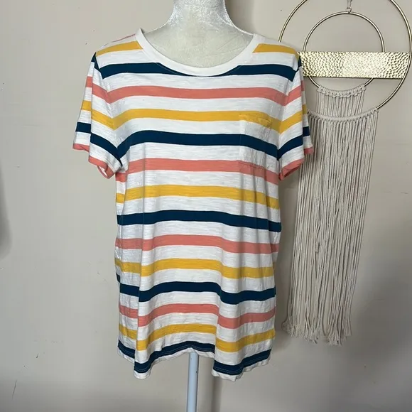 Natural reflections • striped pocket tee - Image 5