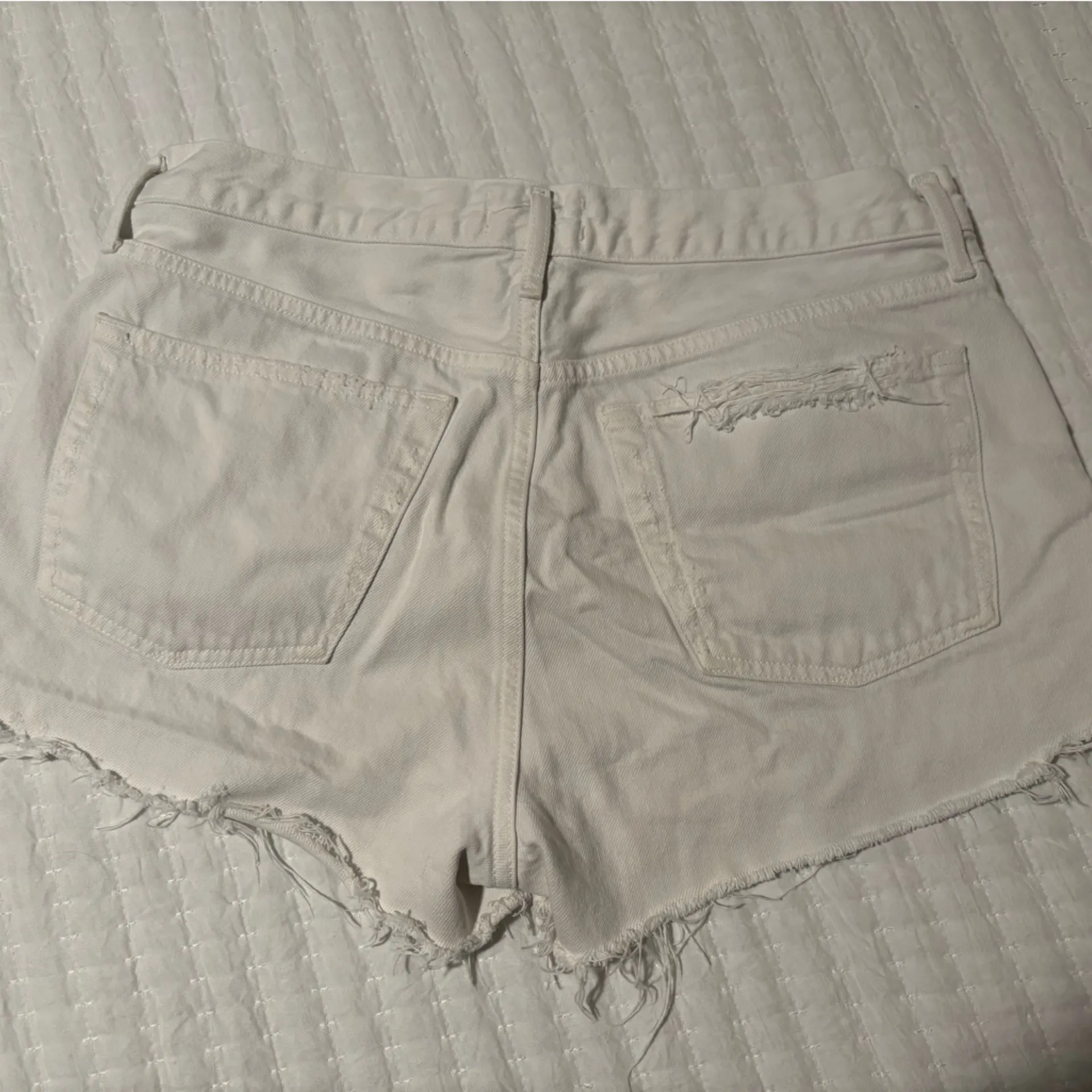 Agolde Cream Denim Pants - Image 2