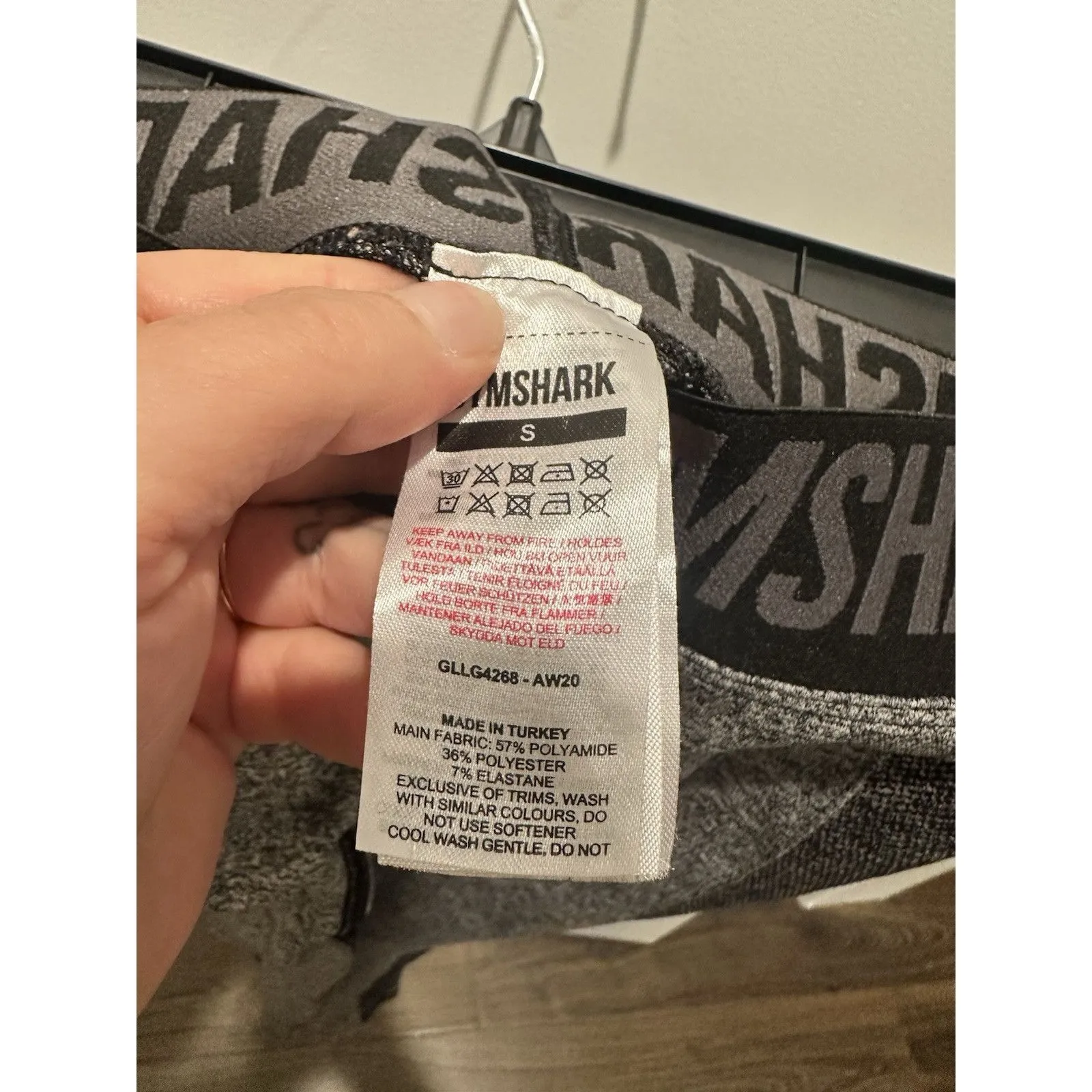 Gymshark Flex Low Rise Leggings Women's Gray Tight Gym Train Workout Yoga S - Image 3