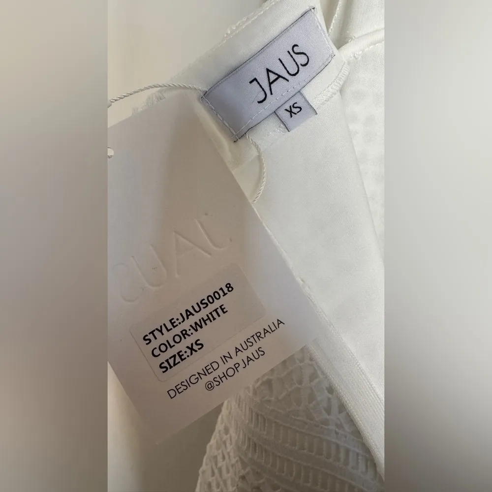 Jaus DIANA DRESS WHITE size XS NWT - Image 4