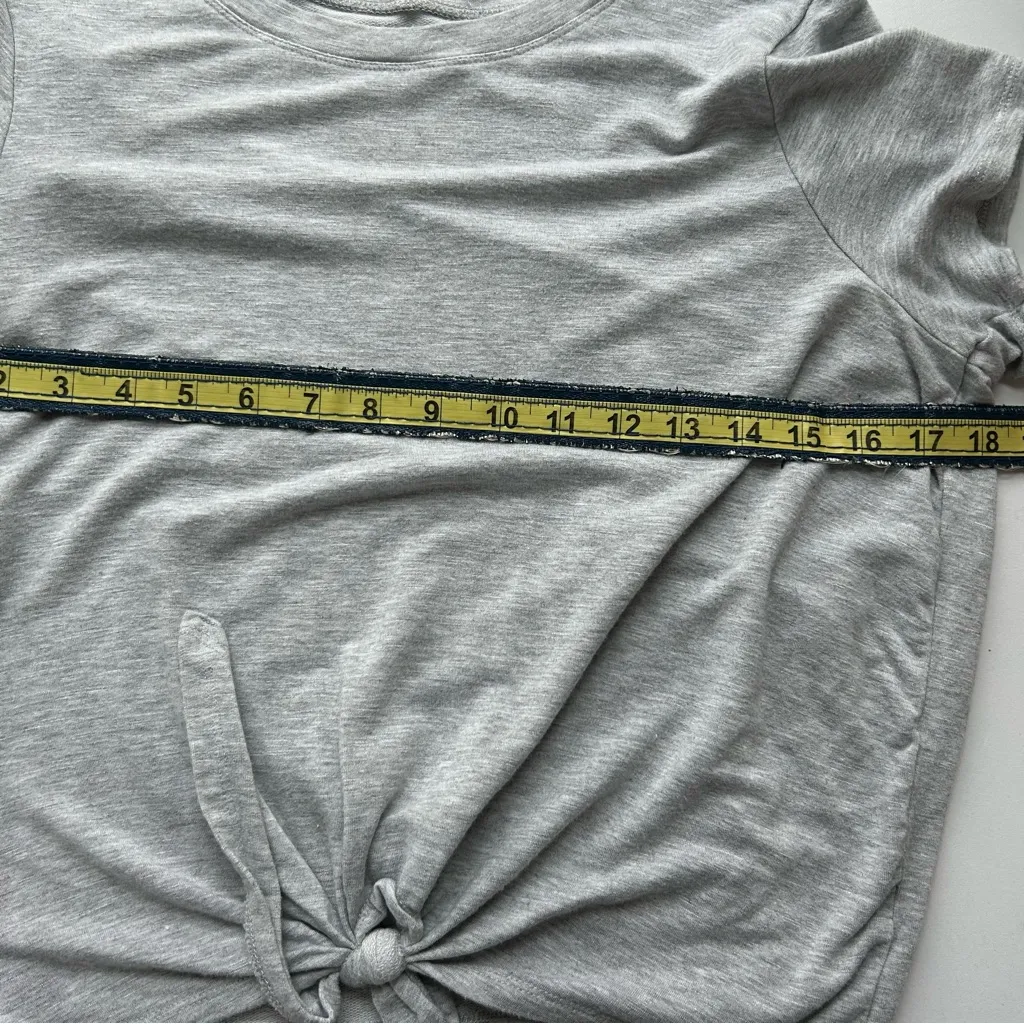 Gray Knot Front Women Top Size M - Image 7