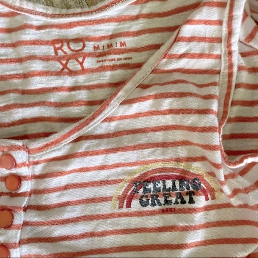 🧡ROXY Sweet Symphony Tie Front Cropped Tank🧡~med - Image 9