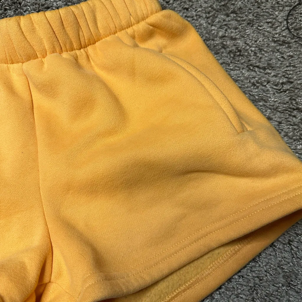 Women's Athletic Shorts in Yellow - Image 5