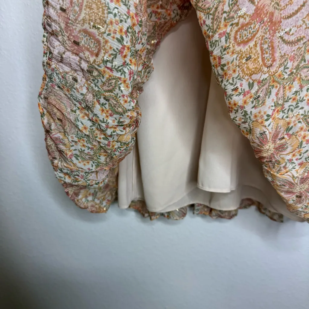 Shoshanna Aubrey Puff Sleeve Smocked Mini‎ Dress - Image 6