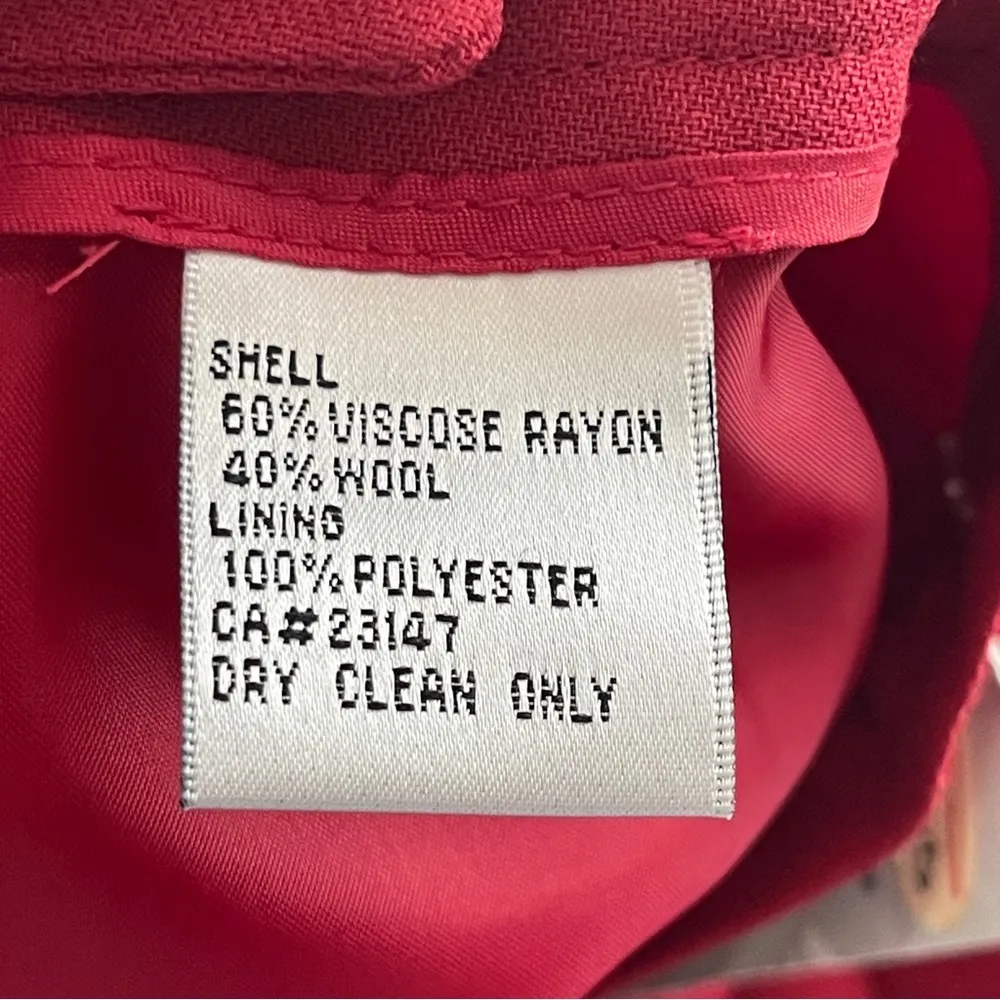 TALBOTS | Burgundy Wool Blend Pencil Skirt Sz 6P - Image 8