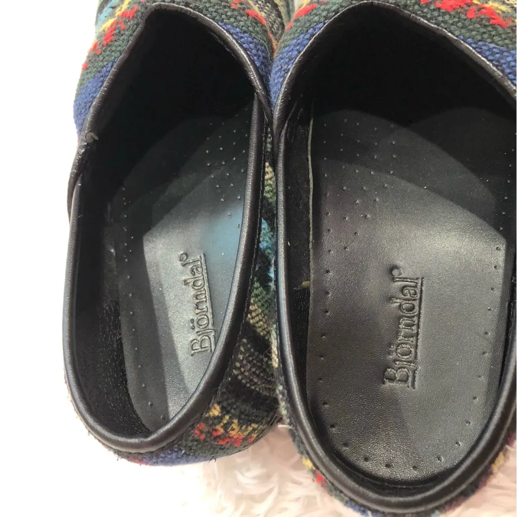 Bjorndal Ally Aztec Woven Clogs‎ Multi Color Rainbow 10 - Image 4