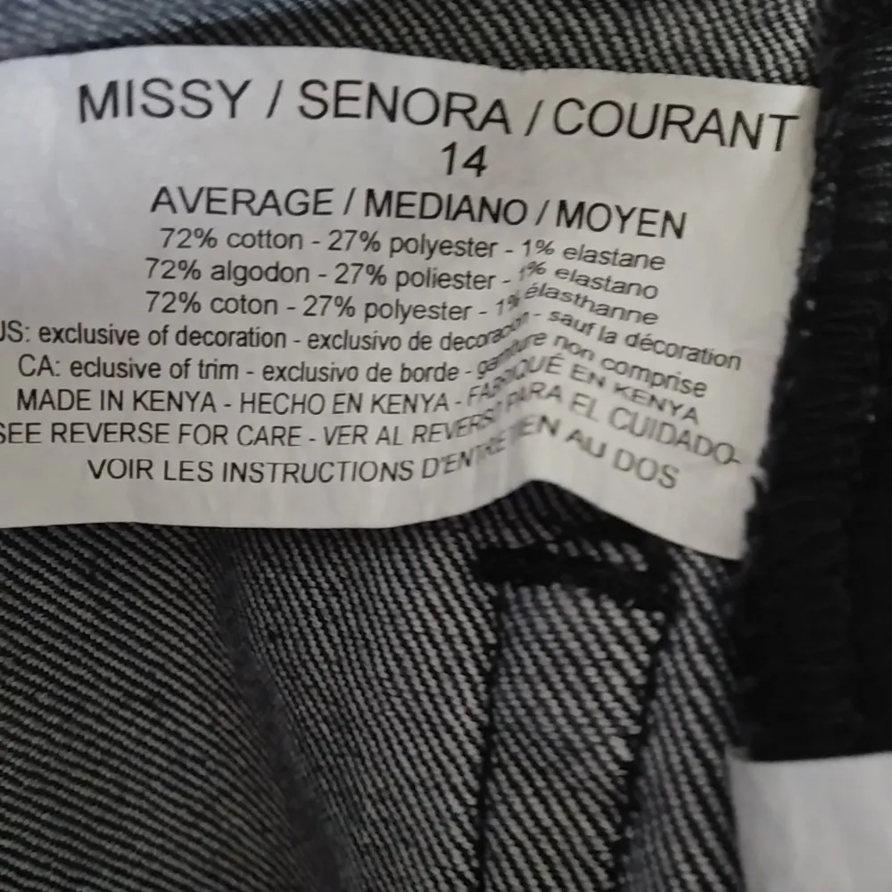 Gloria Vanderbilt 14 Amanda 34x29 Black Jeans Plus - Image 8