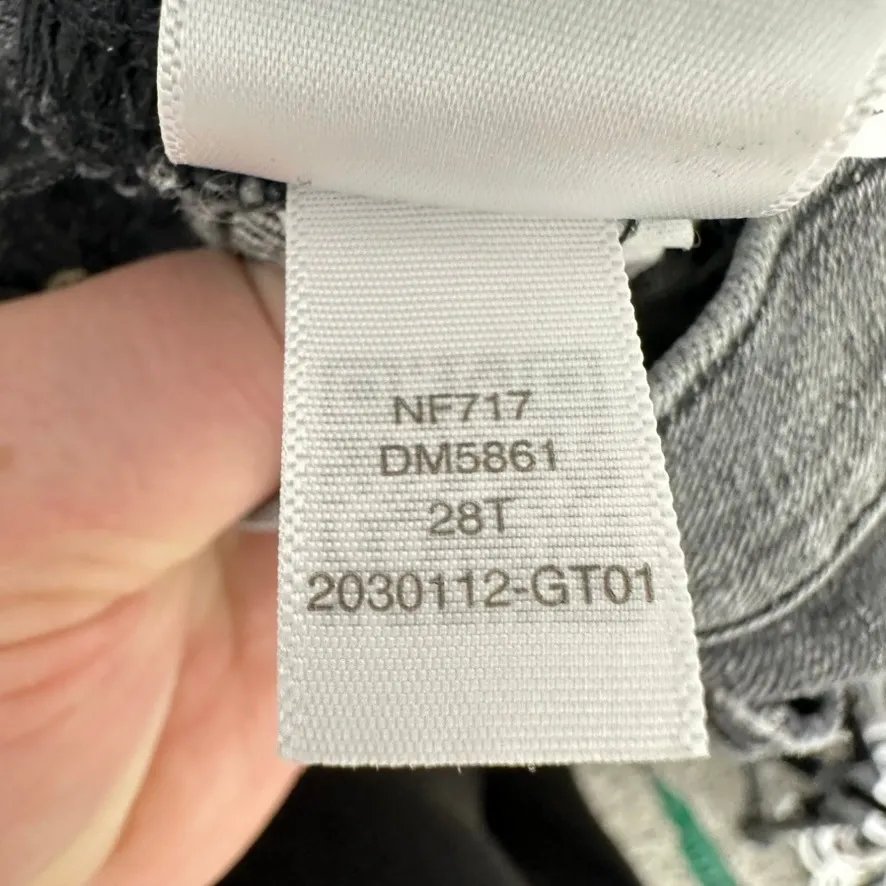 Madewell The Momjean Dark Wash Distressed Knee High Rise Women's 28 Tall Casual - Image 9