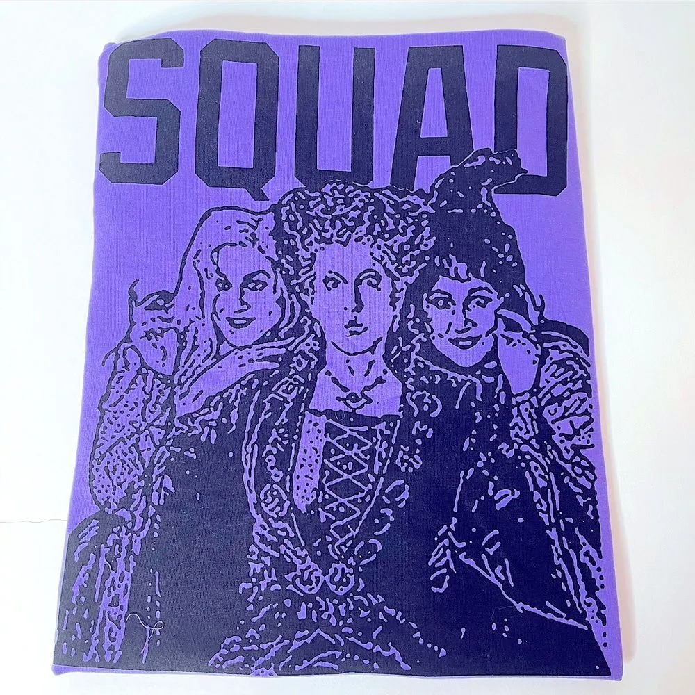 Sanderson Sisters Squad Hocus Pocus Graphic Halloween T Shirt Women’s Size L New Purple Size L - Image 2