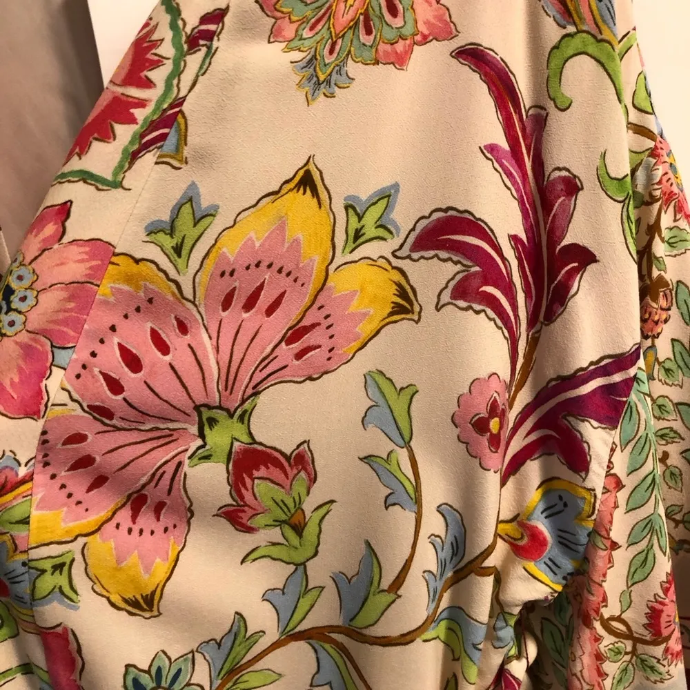 ZARA lined belted kimono Jacket Duster Robe with pockets M - Image 6