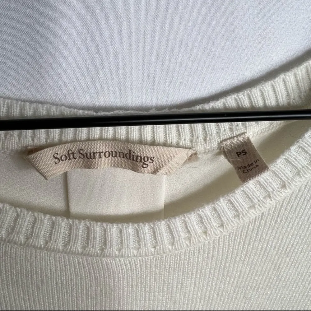 SOFT SURROUNDINGS Sirena A-Line Sweater Chiffon Insert in PS - Image 3