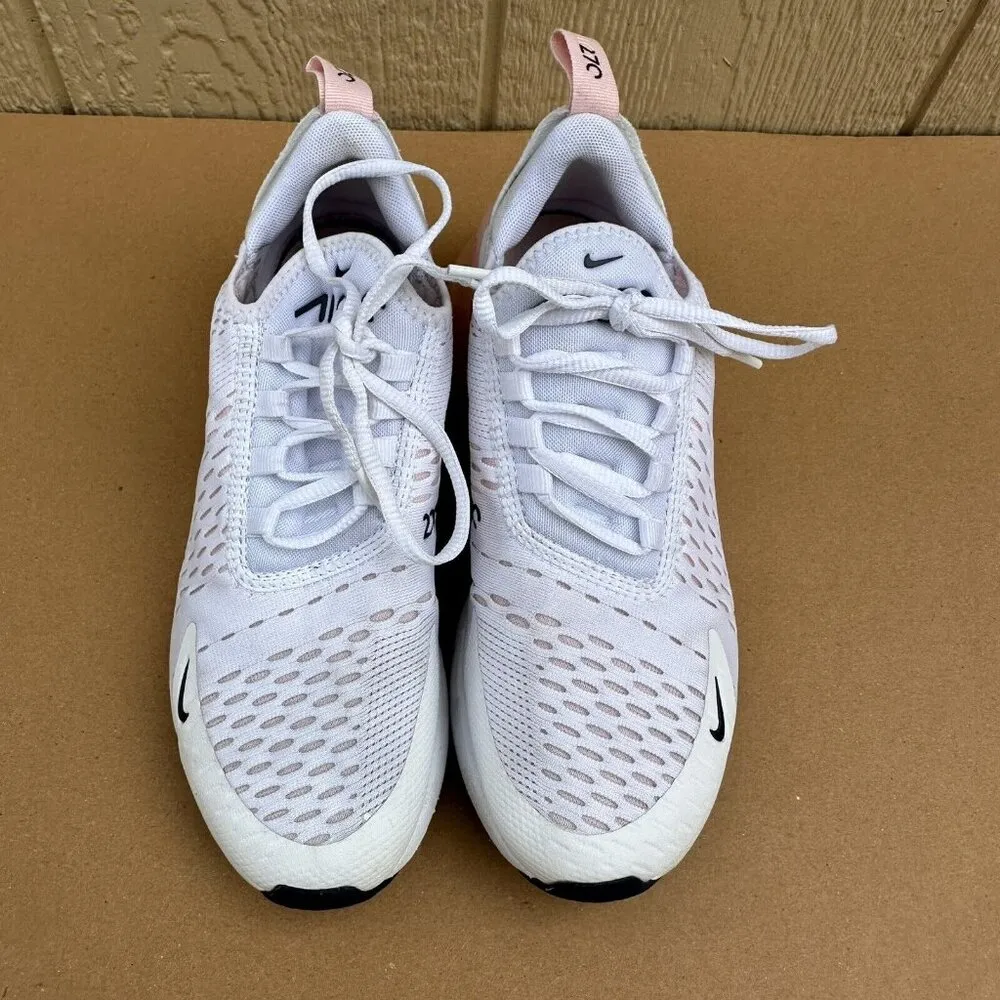 Nike Air Max 270 White Bleached Coral Pink Sneakers AH6789-110 Women’s Size 6.5 - Image 4