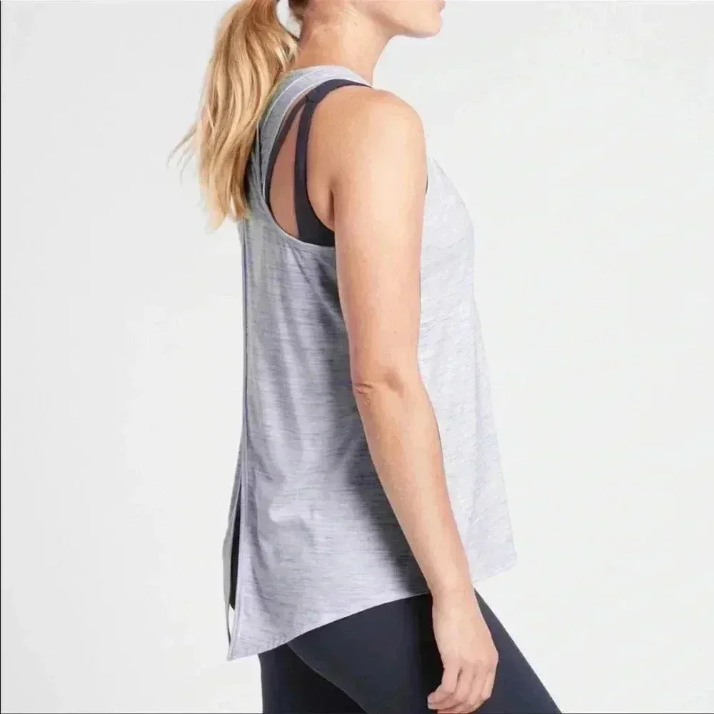 Athleta Essence Spacedye Tie Back Tank size L - Image 4