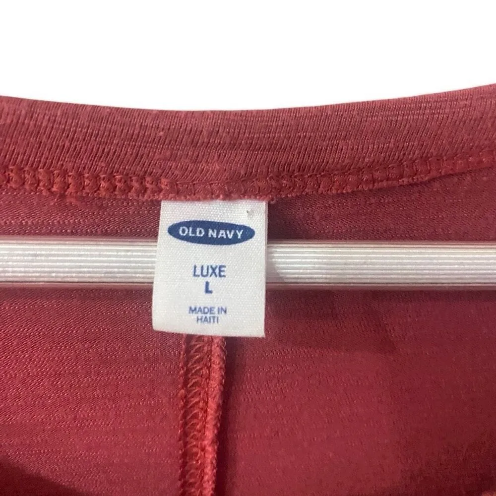 Old navy luxe large long sleeve red - Image 2