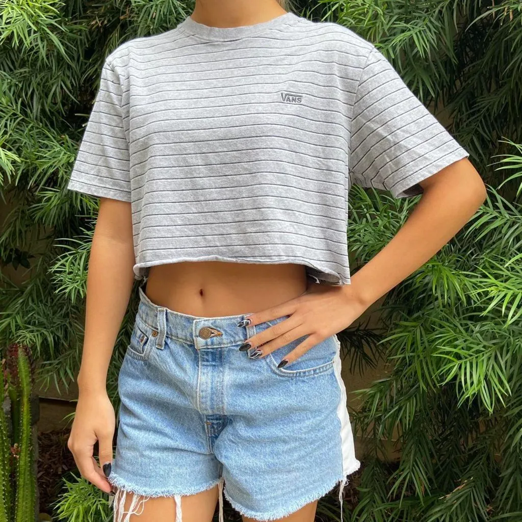 Vans Striped Crop Top - Image 2