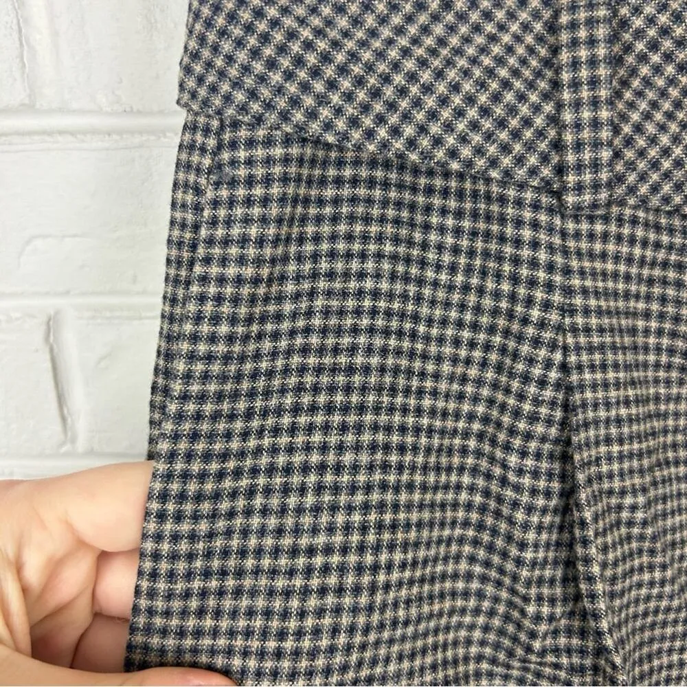 Banana Republic Wool Blend Plaid Wide Leg Flannel Pant Size 4 - Image 12