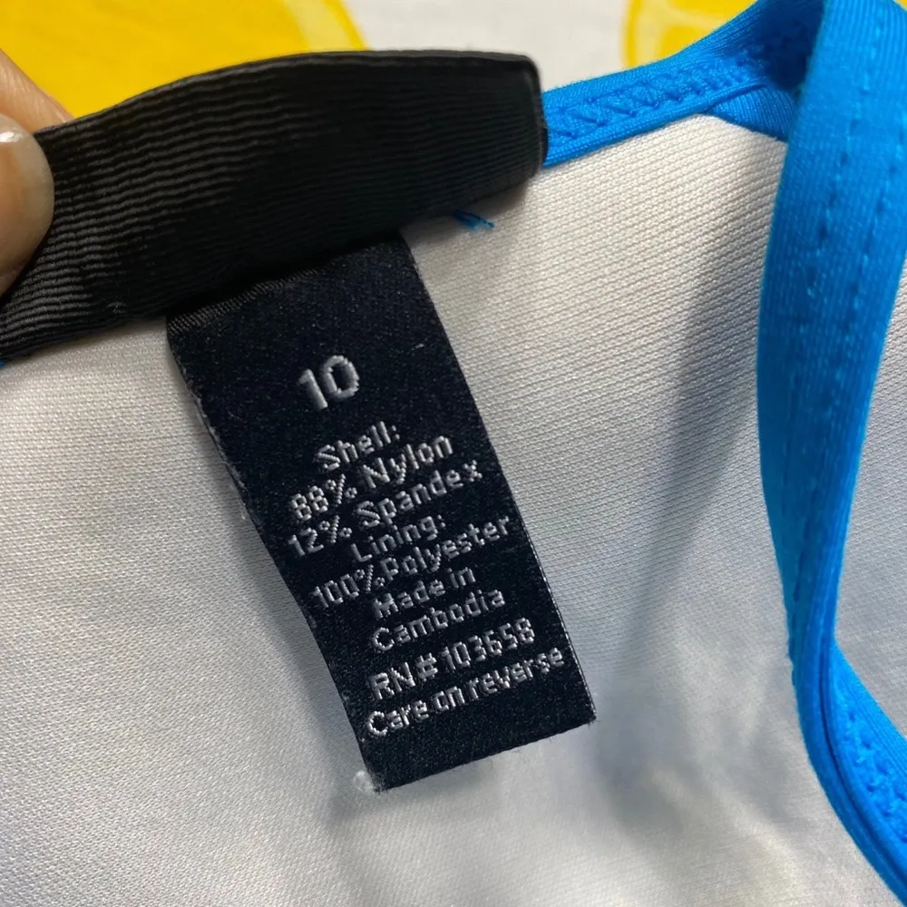 Apt. 9  aqua ocean blue push-up bikini top size 10 - Image 4