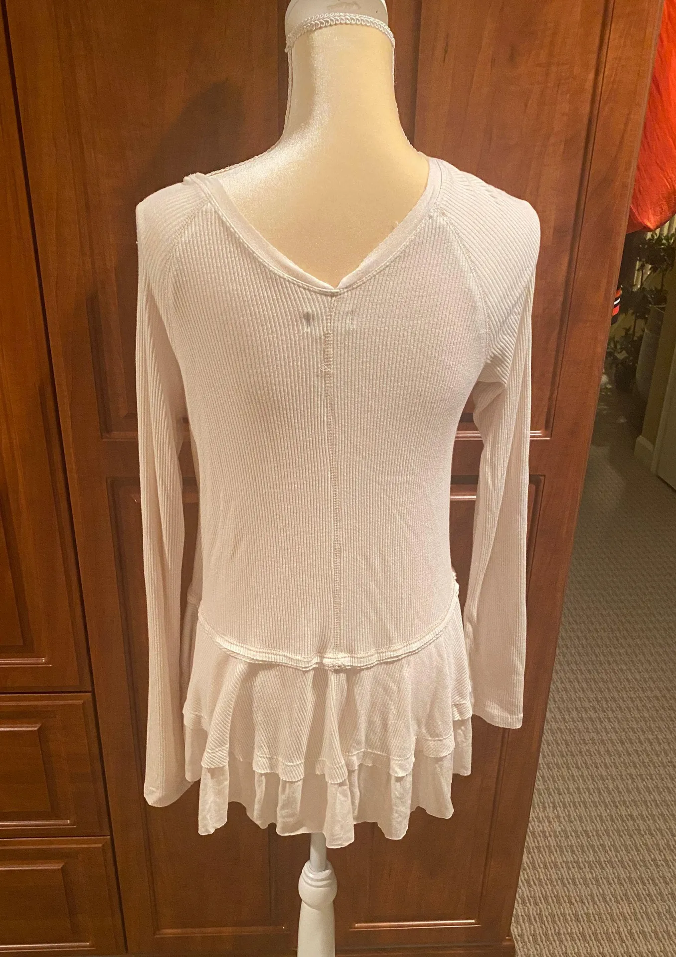 Tan Ruffle Long Sleeve - Image 2
