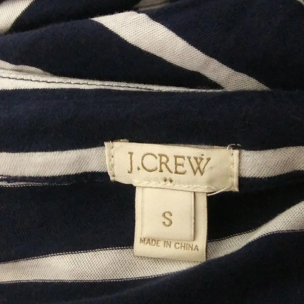 💲J. Crew Stripe Blue White Open Small Cardigan - Image 6