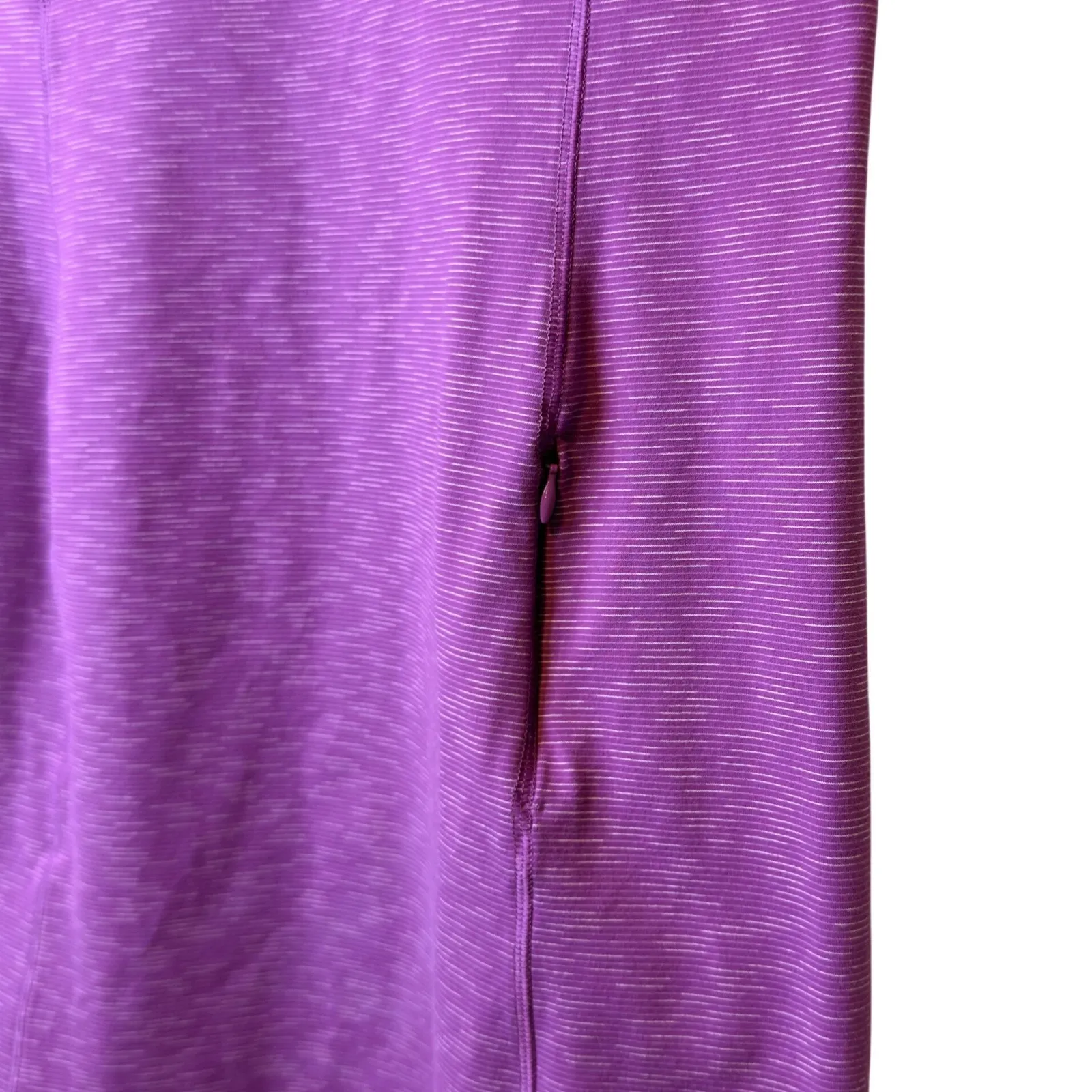 Duluth Trading Co Purple Stretch Heathered Short Sleeve Casual Dress Size S - Image 4