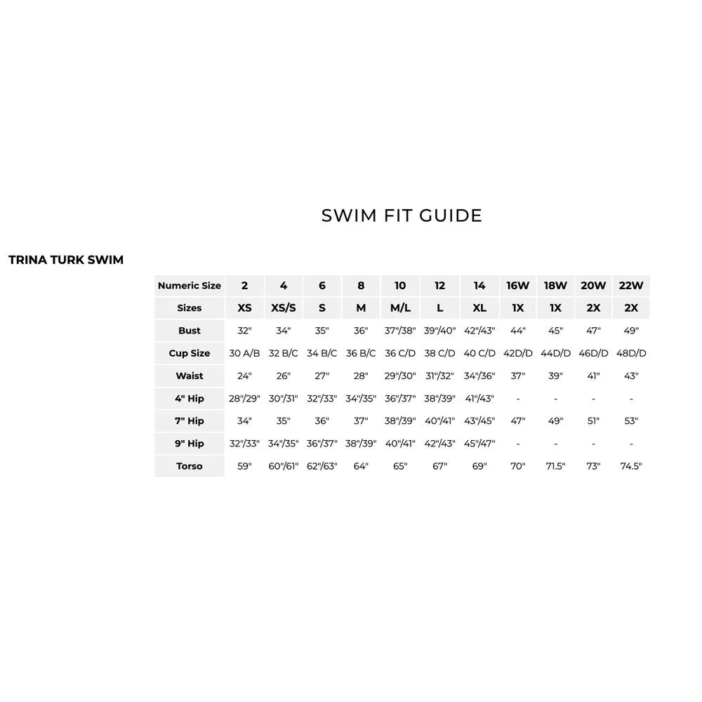 Trina Turk Marai Swimsuit Set One Shoulder Ruffle Pink Striped Padded US 10 NWT - Image 16