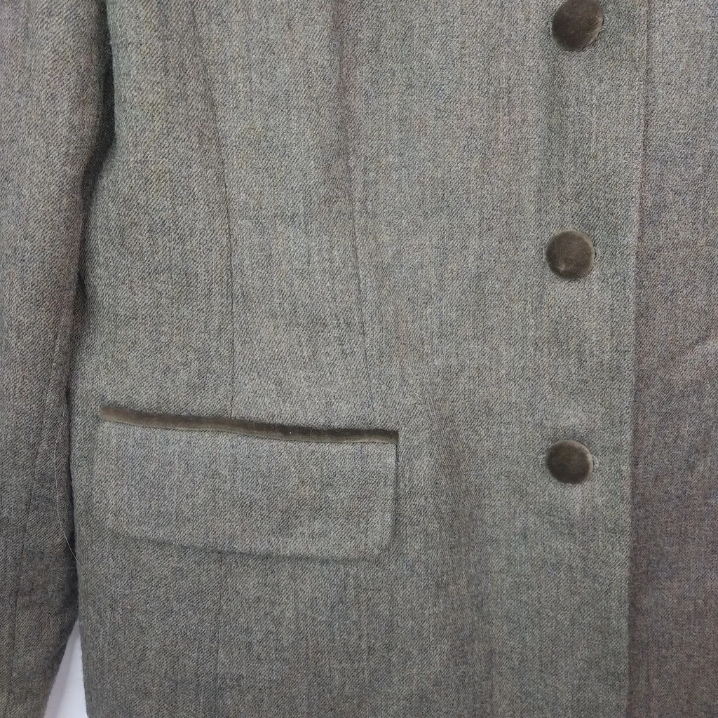 Andrea Viccaro 12 Olive Wool Velvet Jacket Green - Image 9