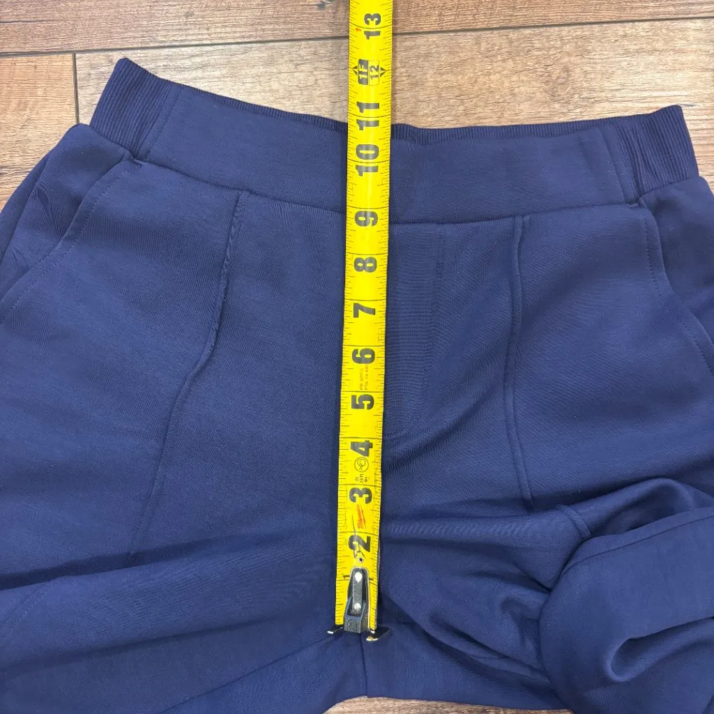 OFFLINE By Aerie Women’s ChillUp Track Trouser Navy Blue Small Wide Leg Cozy - Image 8