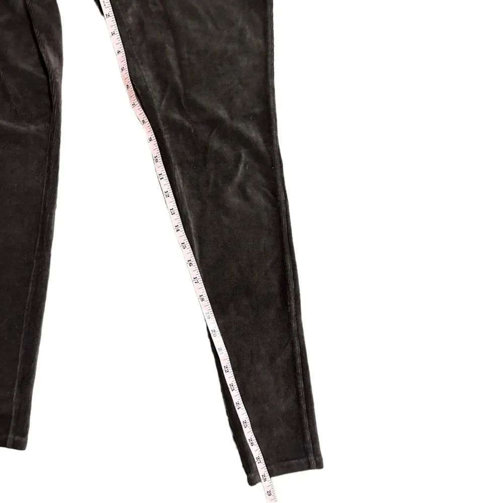 Hue Womens Size Small Girlfriend Cord Straight Leg Dark Brown - Image 9