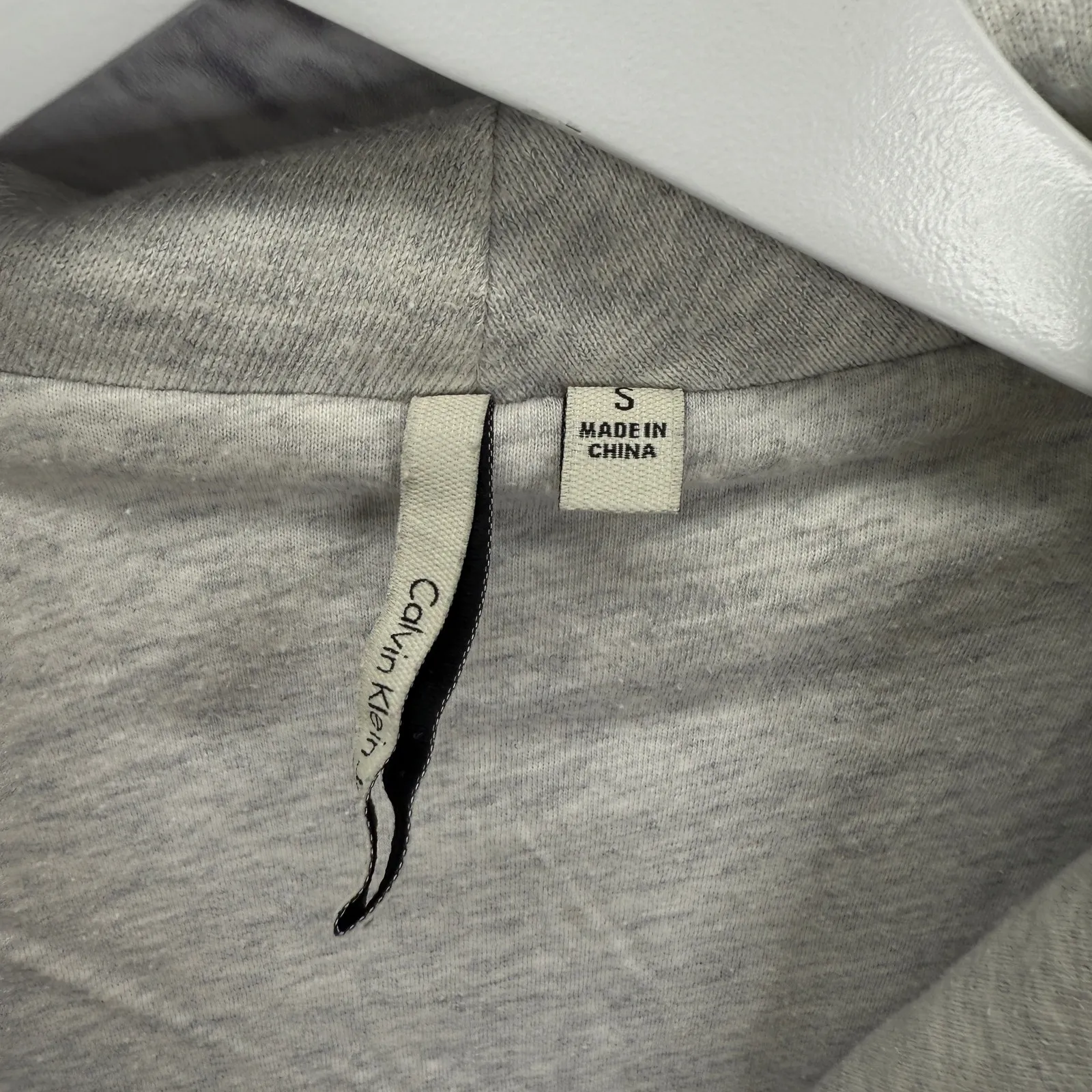 Calvin Klein Womens Moto Asymmetrical Zip Blazer Jacket Size S Heather Gray - Image 5