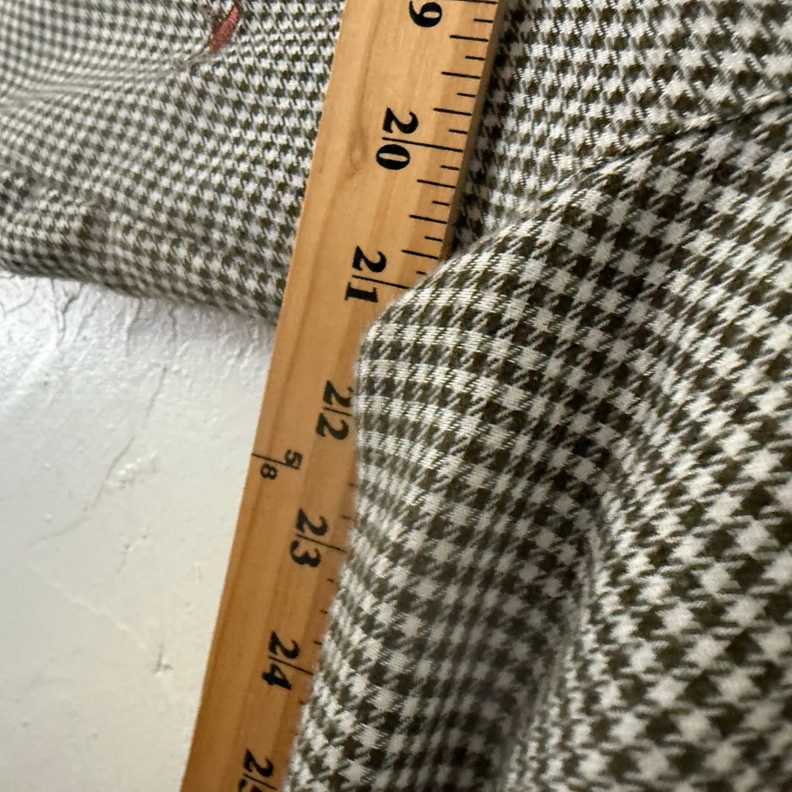 Teddi Vintage 90s Womens Plaid Button Down Shirt Embroidered Birds Cottagecore M Brown Size undefined - Image 4