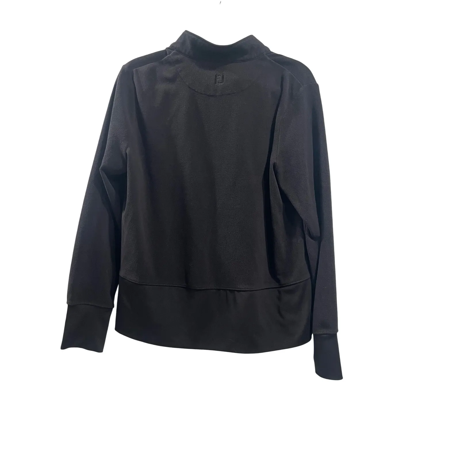 Women's large black fleece FJ foot joy pullover - Image 4