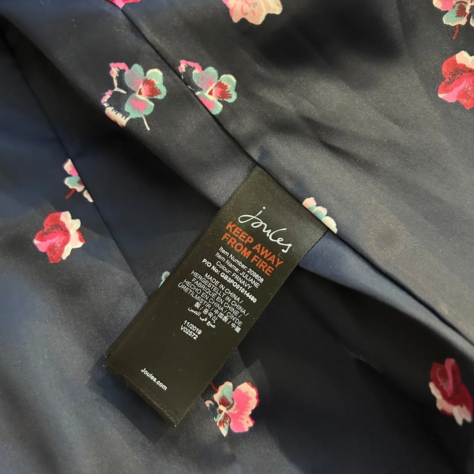 NWT Joules Juliane Blazer Womens French Navy Blue Cotton Size 2 Business/Preppy - Image 6