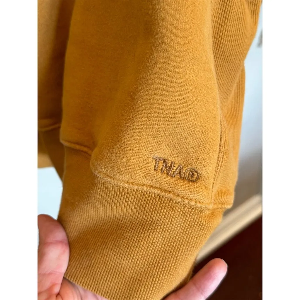 TNA Women's Golden Yellow Sweatfleece Cozy Fleece‎ Sweatshirt Size M Casual Size M - Image 3
