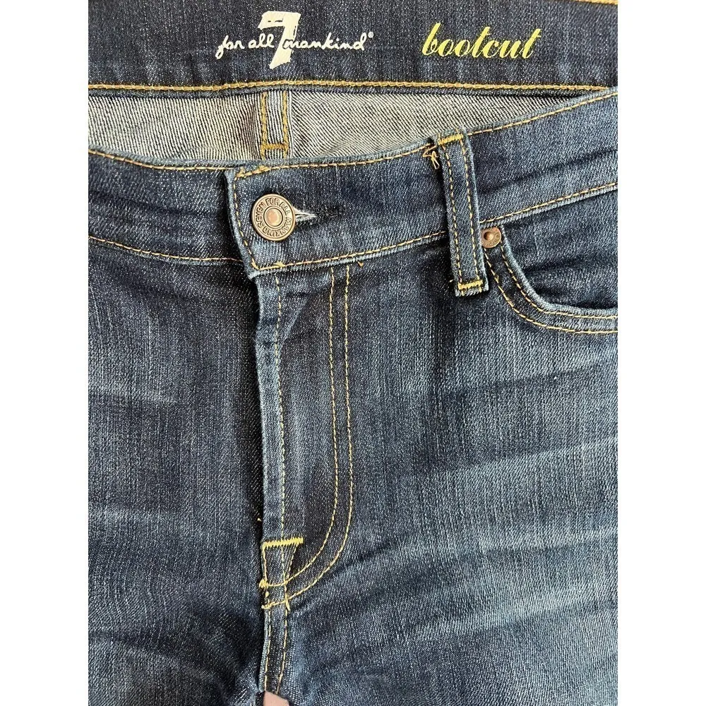 7 For All Mankind Low Rise Bootcut Jeans Size 32 NOUVEAUNYD Stretch AU075S42A - Image 8